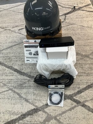 KING QUEST VQ4100 Sat Dish and Direct TV receiver  50' cable .  