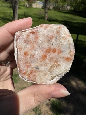 Half Raw Half Polished Sunstone 
