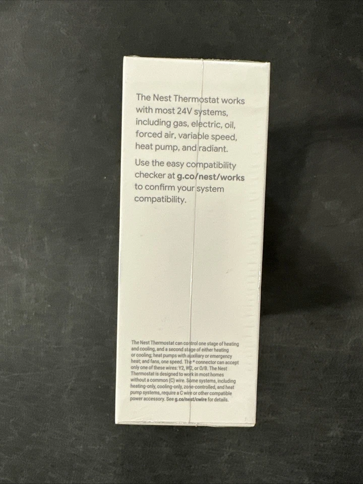 Google Nest Smart Thermostat With BONUS Trim kit , Snow - GA01334-US - SEALED - Image 4 of 4