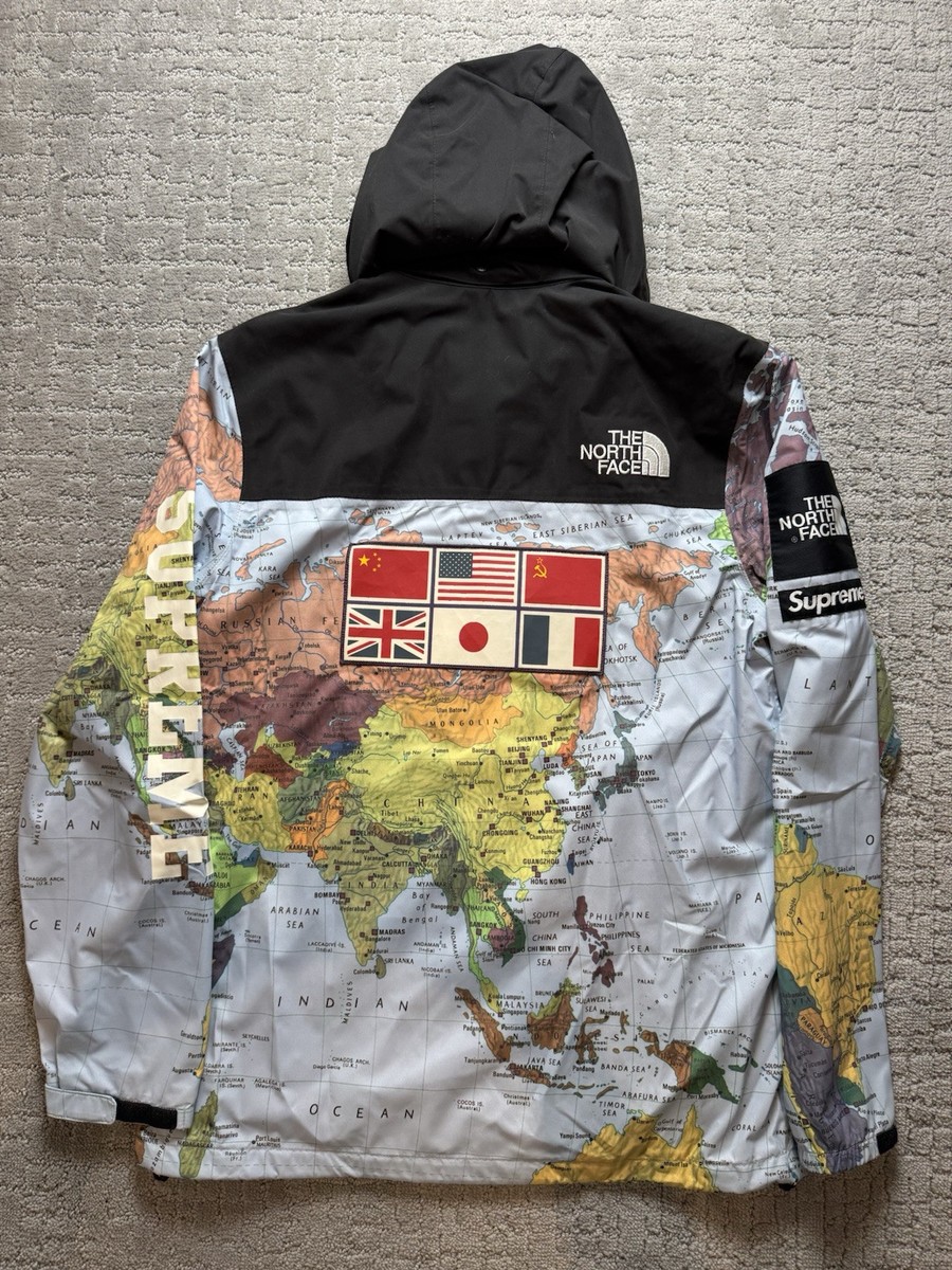 Supreme x The North Face 2014 Atlas World Map Expedition | eBay