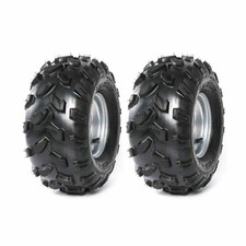 Two 18x9.50-8 18x9.5-8 Lawn Mower Tires On Rims 4 Lug Complete Wheel