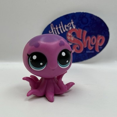 Figurine LPS (Littlest Pet Shop) 1385 - Poulpe Violet - Hasbro - Occasion TBE