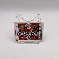 HANDSIGNIERTE S Whalley / A Henderson Accrington Stanley Panini EFL Sticker 25/26