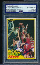 1981 Topps #29 Darryl Dawkins dual signed by Kevin Grevey & Doug Collins PSA/DNA