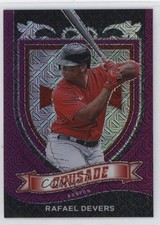 2021 Panini Chronicles Crusade Purple Mojo Prizm 25/99 Rafael Devers #11 0ae4