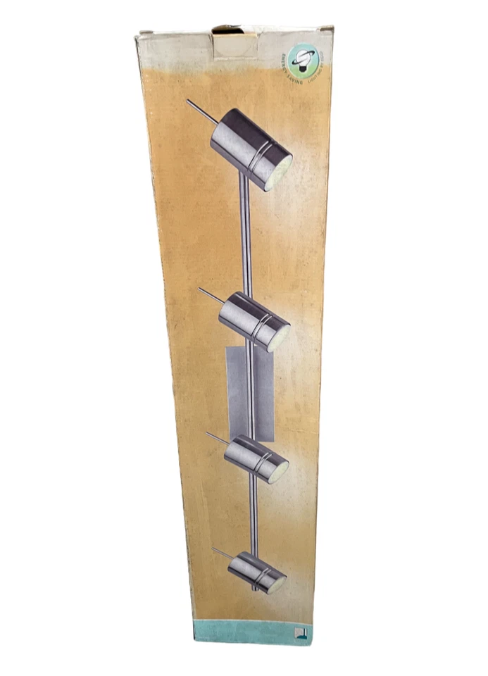 Barra 4 Faretti Luci Orientabili Lampadario a Soffitto Cromato Eglo Formia GU10 - Immagine 3 di 4