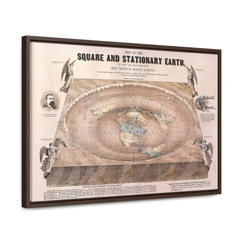 Ferguson 1893 Square and Stationary Earth Flat Earth Gallery Canvas Wraps - Picture 12 of 24