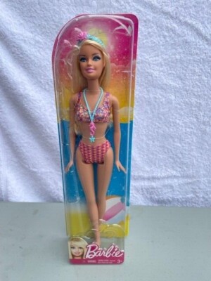 Barbie Plage Beach Summer 2021 - Brune/Auburn - Poupée Neuve Avec Accessoires