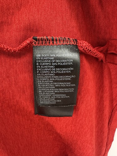 The North Face Long Sleeve Shirt Red Men’s Size Medium Stretch Performance - Picture 5 of 6