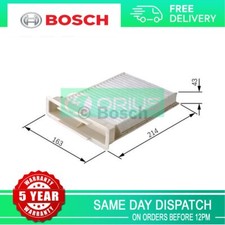 Fits Peugeot 107 Toyota Aygo Citroen C1 1.0 1.4 HDi Bosch Cabin Filter