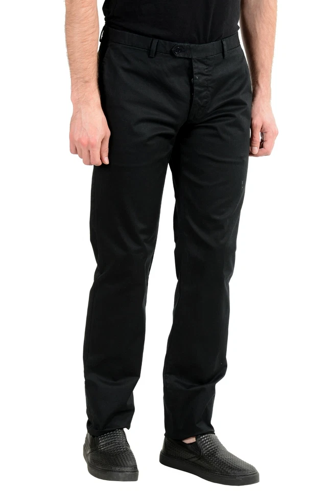 Pantalones informales elásticos negros para hombre Malo US 34 IT 50 Foto 2 de 4