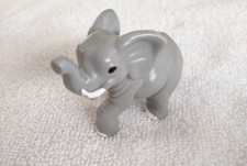 Gray Elephant Plastic Figure Toy 2"