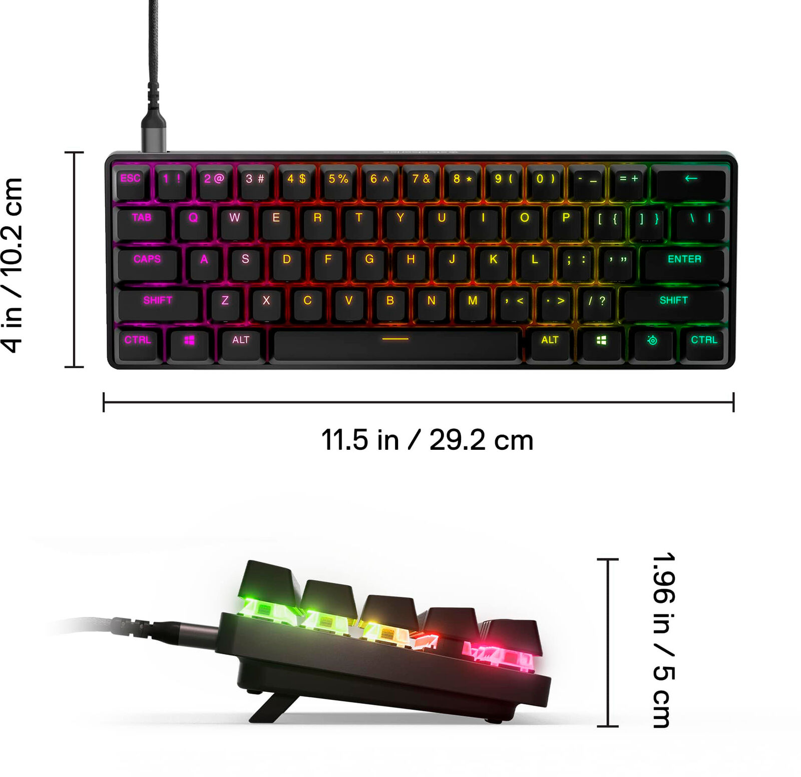 SteelSeries - Apex Pro Mini 60% Wired Mechanical OmniPoint