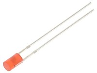 2X OSR5PA3HE4B-12V Led 3 Mm Rot 330Mcd 140° Front: Flach Rastermaß: 2,54Mm 225Mw