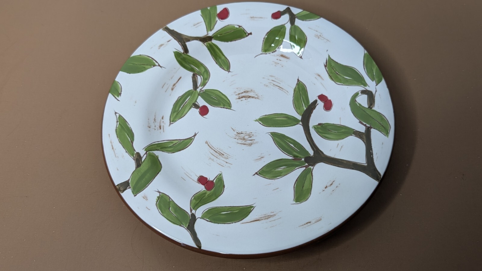 Dick Idol Plates Woodberry Set of 4 Salad Sandwich Snack Dessert Raspberry Vines