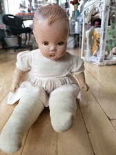 Antique Horsman Composition Baby Doll - Open Close Blinking Eyes - 17" Tall