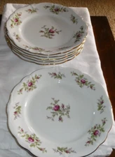 Johann Haviland  Moss Rose Dinner Plates Bavaria Germany_Sets Of 5!!