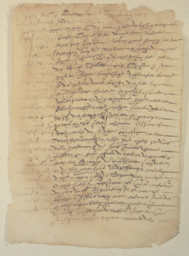 FRANKREICH uralte Orig. Handschrift um 1650 Textblatt Kalligrafie Schrift - Bild 1 von 9
