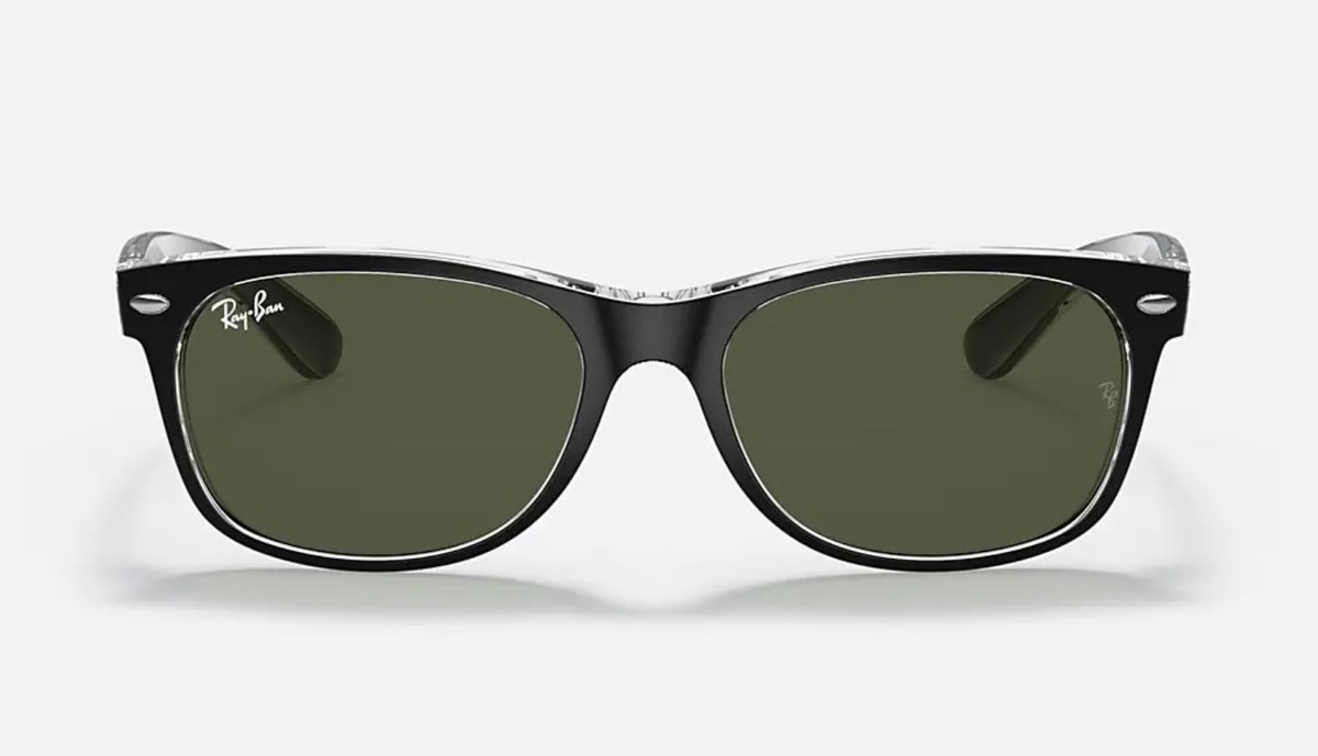 RayBan New Wayfarer Color Mix Black/Transparent G-15 52mm