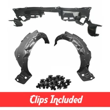 Fender Liner & Undercover Splash Guard Set w/ Clips For 2012 Honda Civic Sedan