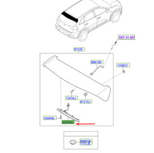 KIA NIRO MK1 Drittes Bremslicht hinten 92700G5000 NEU ORIGINAL