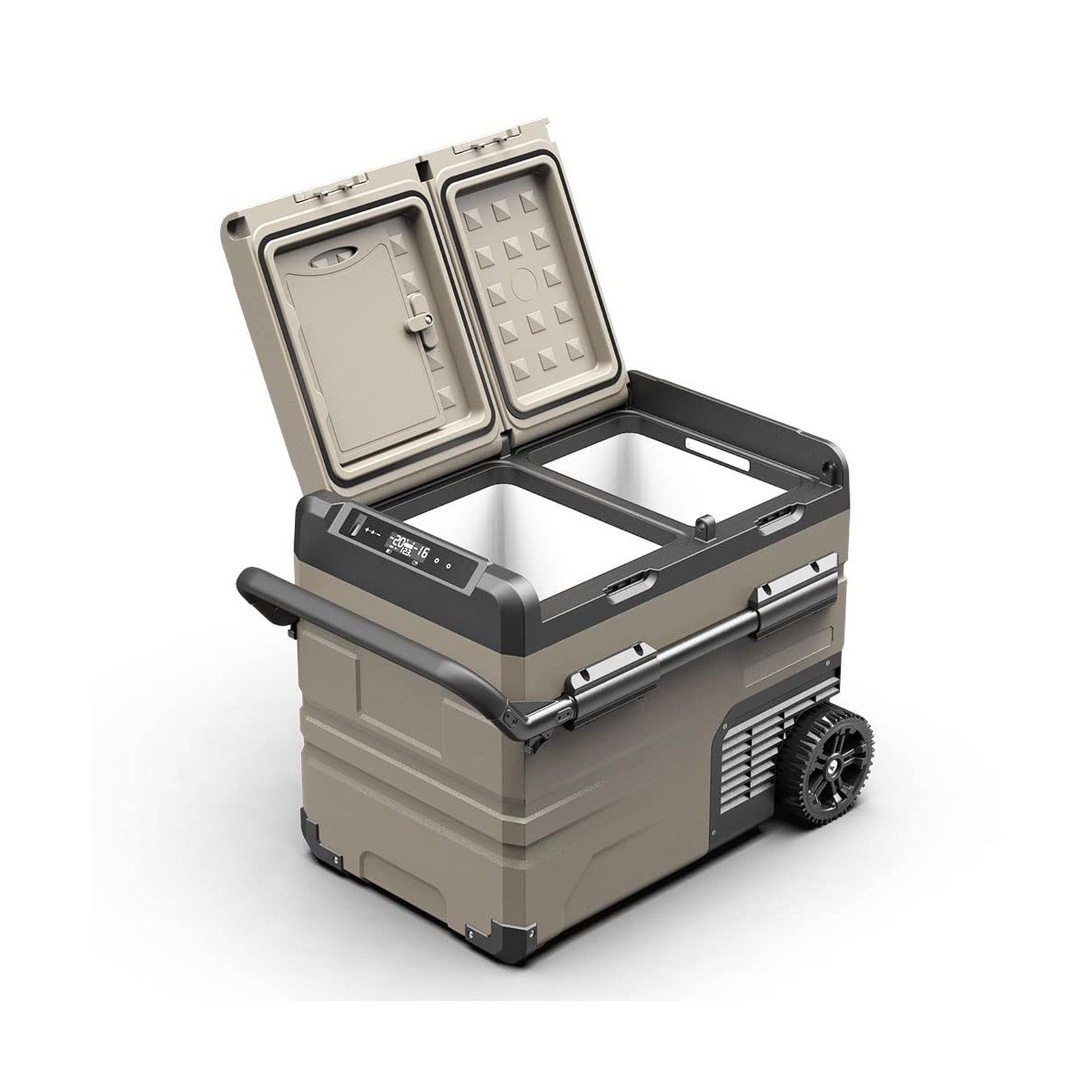 Alpicool TAW45 Portable Freezer, 12 Volt Refrigerator with Wheels, Dual Zone ...
