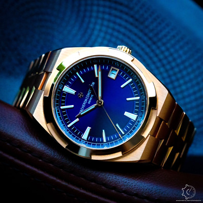 Vacheron Constantin Overseas Rose Gold Blue Dial B&P - 4500V/110R-B705