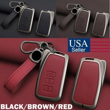 Zinc Alloy Leather Car Key Fob Case Cover For Lexus Gs Es Is Rc Nx Rx 200 250 Us