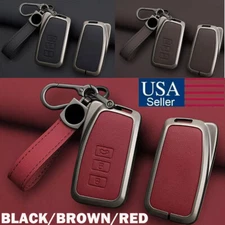 Zinc Alloy Leather Car Key Fob Case Cover For Lexus GS ES IS RC NX RX 200 250 US