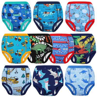 Potty Training Underwear 10 Packs Absorbent Toddler Training Pants for Boys a...