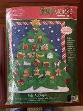 Dimensions Felt Works CHRISTMAS TREE COUNTDOWN Christmas Felt Kit 8125 RARE