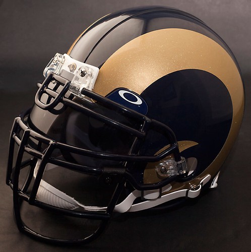 louis rams schutt rjop-ub-dw football helmet facemask/faceguard