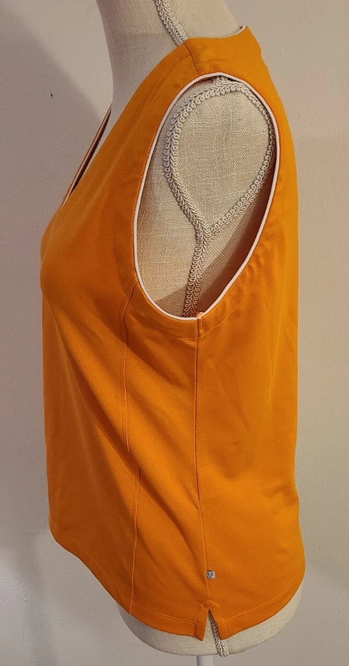 Camiseta sin mangas Callaway Golf para mujer mediana transpirable naranja poliéster Foto 4 de 4