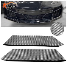 For Corvette C8 2020-2024 Radiator Mesh Grill Grille Guards Covers Black Steel For Corvette C8 2020-2024 Radiator Mesh Grill Grille Guards Covers Black Steel