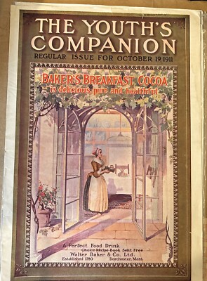 The Youth's Companion Magazine Ad s October 1911 Bakes Cocoa & Heinz