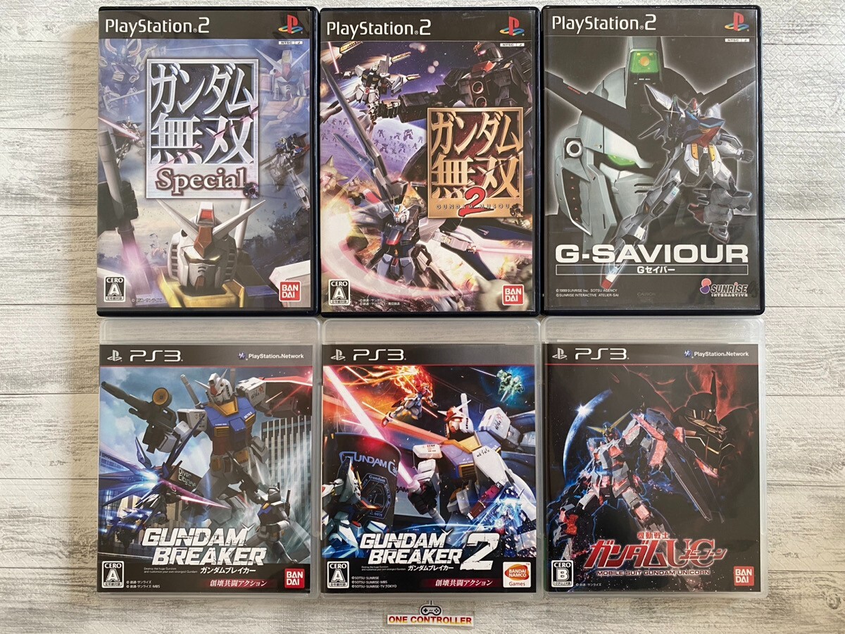 SONY PS2 3 Gundam Musou 2 & SP & G-saviour & Gundam Breaker SONY PS2 3 Gundam Musou 2 & SP & G-saviour & Gundam Breaker