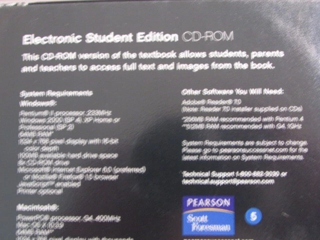 enVision CALIFORNIA MATH CALIFORNIA GRADE 5 ELECTRONIC STUDENT EDITION CD-ROM - Image 4 of 4