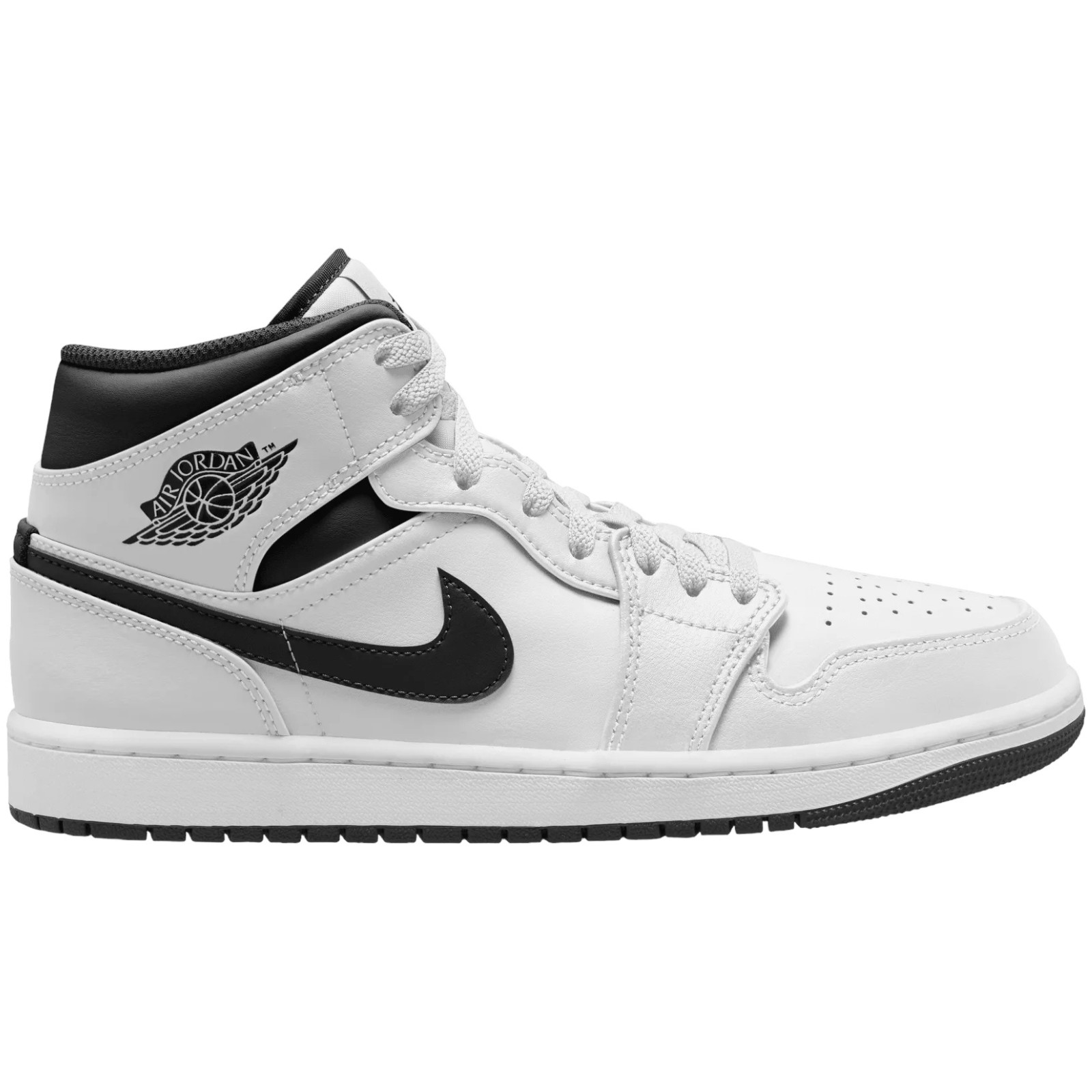 НОВЫЕ мужские кроссовки Nike AIR JORDAN RETRO 1 MID белого и черного цвета, американские размеры 7-14 - DQ8426-132