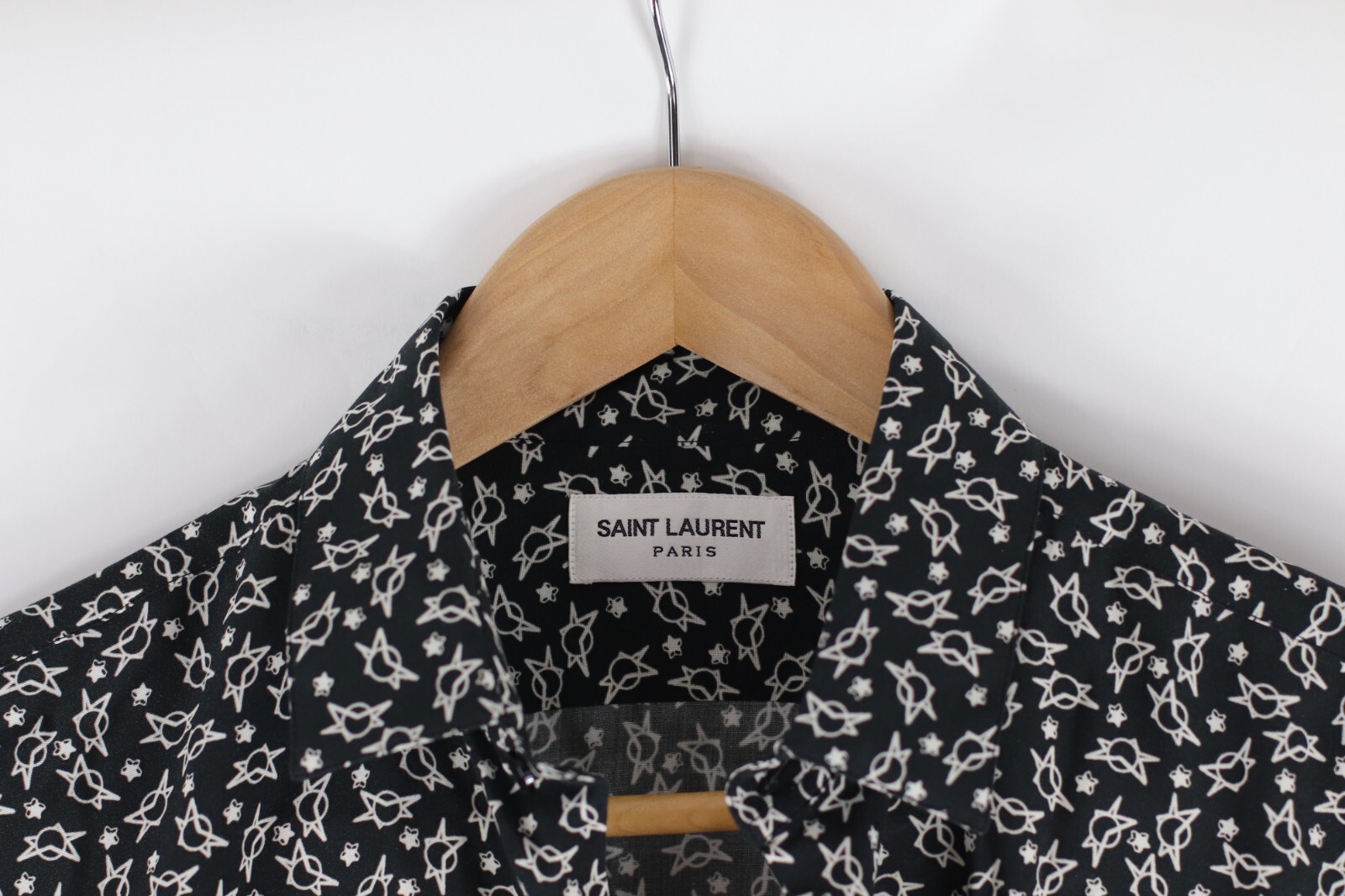 Camicia Saint Laurent Paris Moon and Stars viscosa taglia 37 (XS)