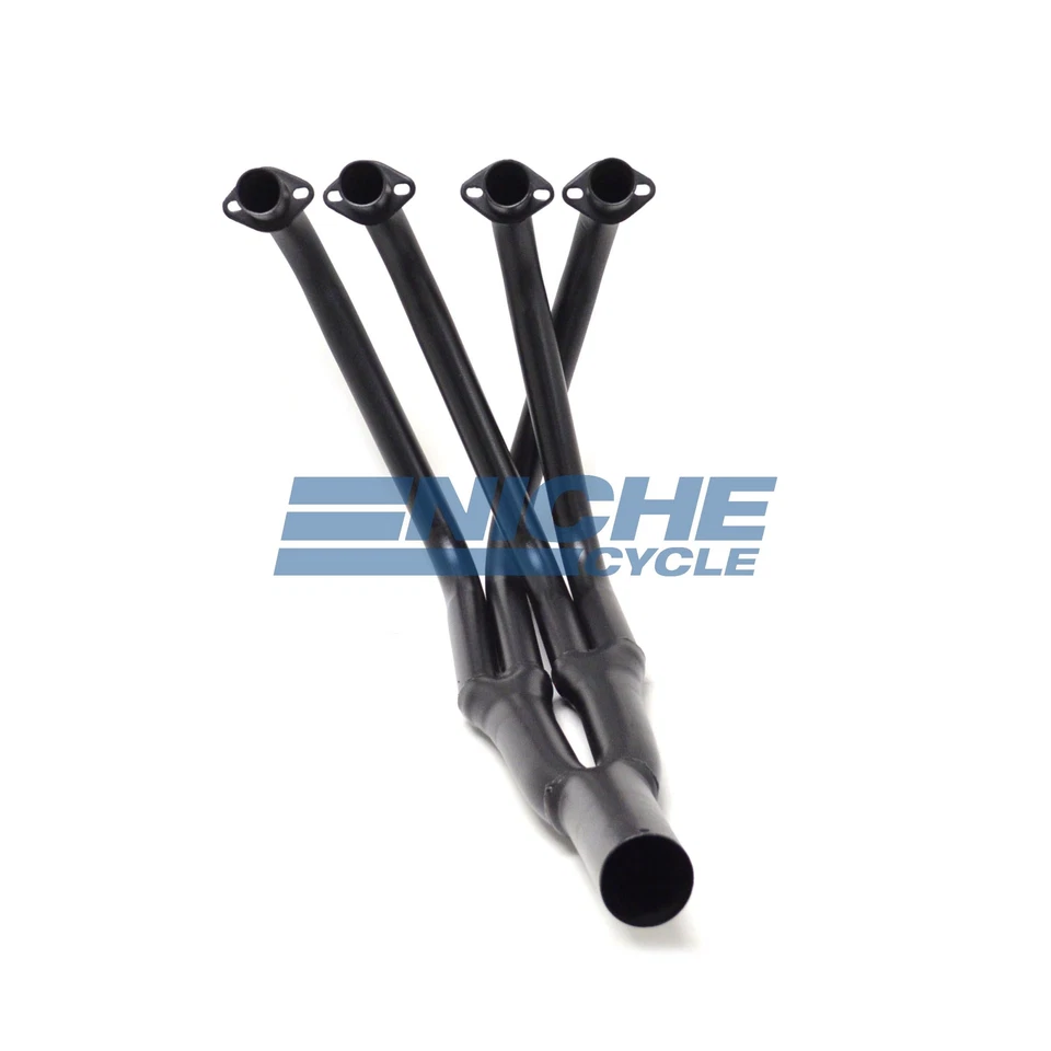 Tubos de escape Kawasaki KZ900/1000 Tri-Y negro 2,5" 4 en 2 a 1 Foto 3 de 4