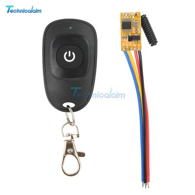 Push Button Mini Relay 433MHz RF Wireless Switch Smart Home Receiver Transmitter