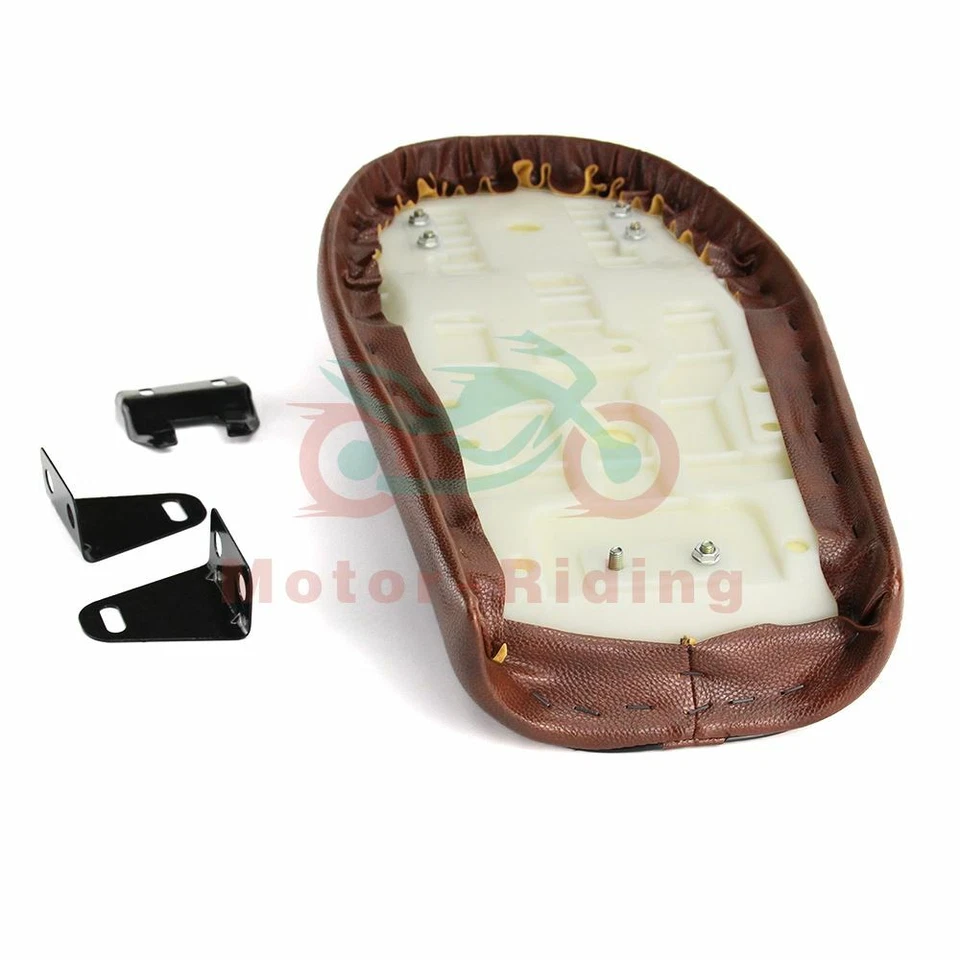 Sillín de joroba plano asiento café corredor motocicleta para Honda CB Suzuki Yamaha universal Foto 3 de 4