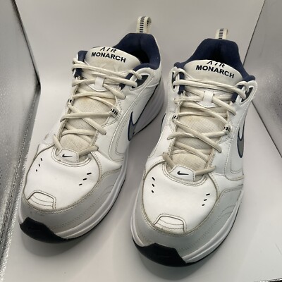 Nike Zoom Dad Nikes Nike Air Monarch White/Blue Leather 416355