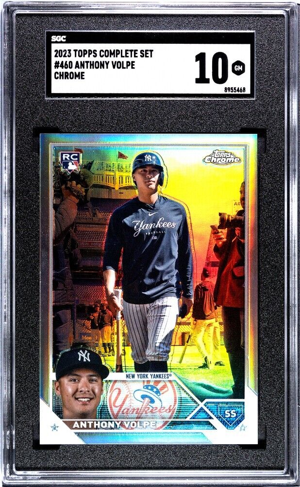 Anthony Volpe 2023 Topps Chrome Refractor #460 RC SP Image Anthony Volpe 2023 Topps Chrome Refractor #460 RC SP Image