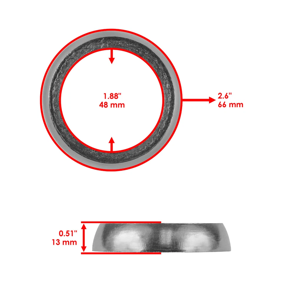 Junta de tubo de escape para Arctic Cat ZR 600 ZR 700 ZR 800 ZR 900 Foto 2 de 4