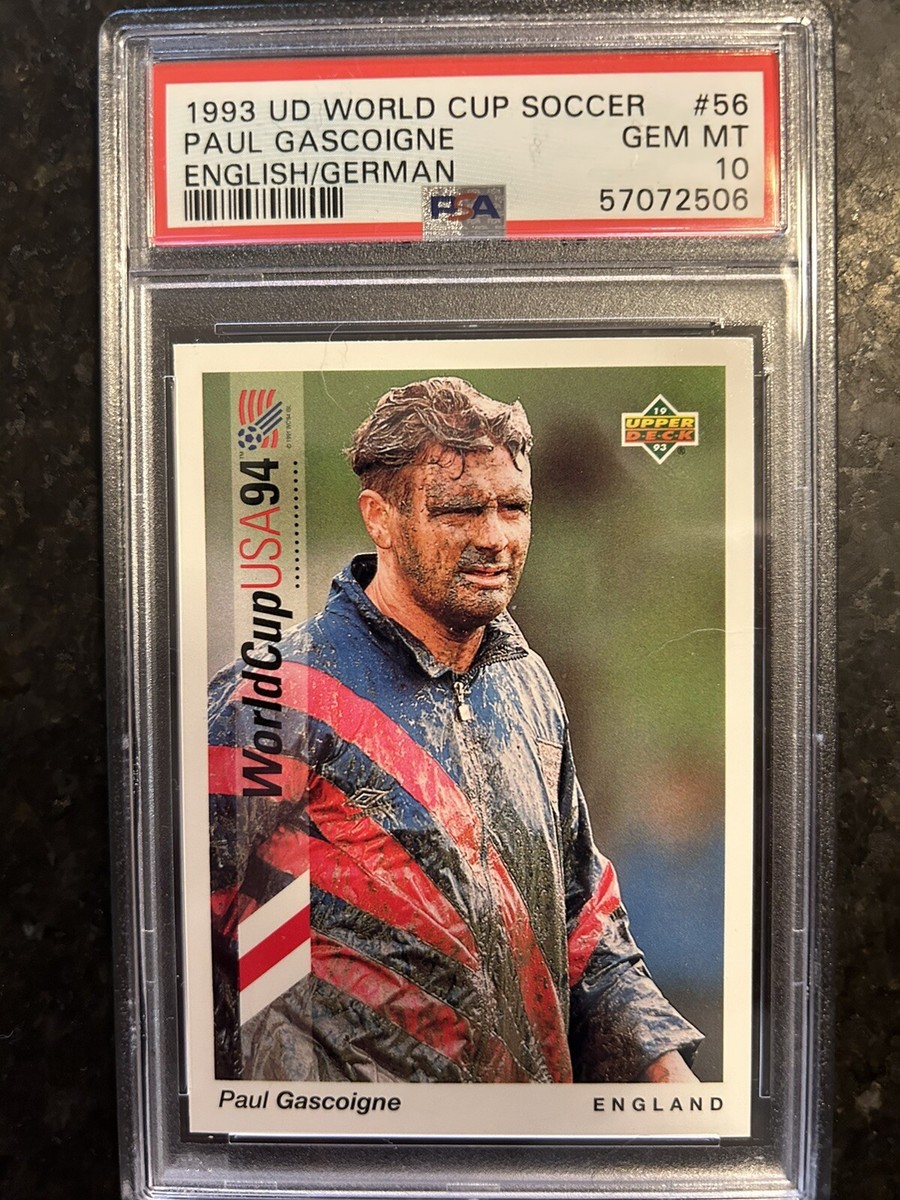 1993 Upper Deck World Cup Paul Gascoigne Gazza PSA 10 England #56