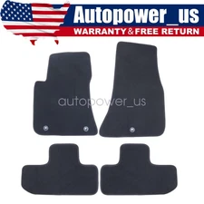 Fits 2011-2014 Dodge Challenger Front Rear Floor Mats Carpet Waterproof Velour