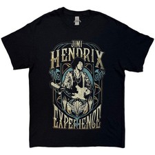 Image of Jimi Hendrix Unisex T-Shirt: Art Nouveanu (Black)