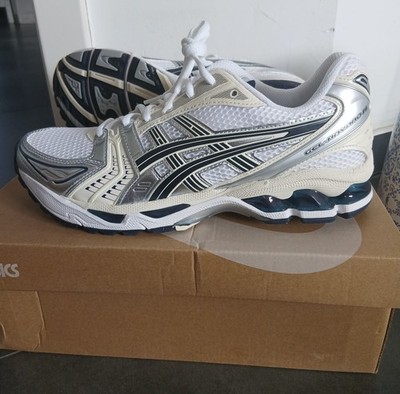 ASICS Gel Kayano 14 Sneaker White Midnight  42,5  Weiß Blau Neu & OVP 1202A056