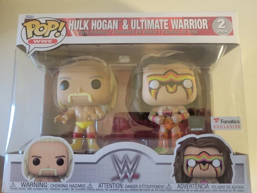 New Funko Pop! Vinyl WWE Hulk Hogan & Ultimate Warrior 2-Pack Fanatics Exclusive